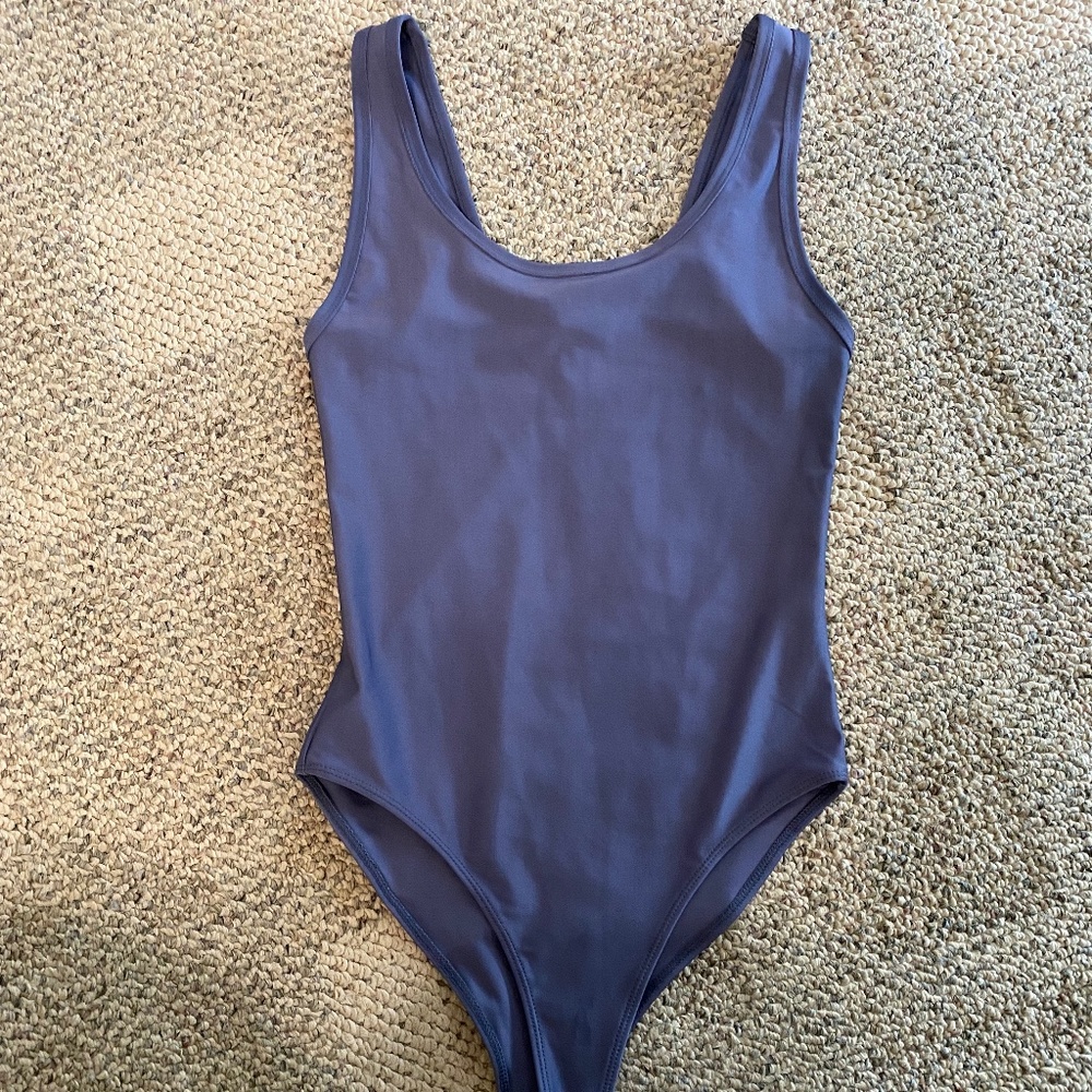 Forever 21 Purple Scoop Neck Bodysuit